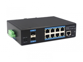 管理型千兆 2光8電工業級POE交換機