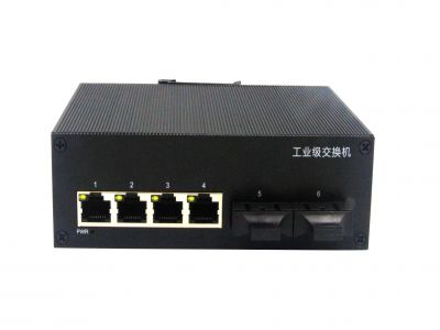百兆2光4電工業級以太網交換機