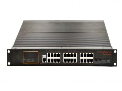 鋁合金M二層管理型千兆4光24電SFP-中號機架式